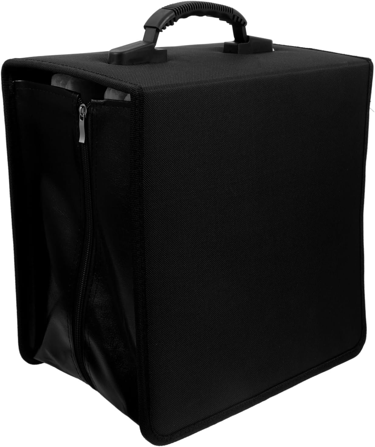 Ciieeo 500pieces Disc Capacity Cd Wallet Pu Leather Cd Case Bag for Home Office Travel