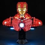 LIGHTAILING Light for Lego-76327 Iron-Man MK4 Bust - Led Lighting Kit Compatible with Lego Building Blocks Model - NOT Included The Model Set