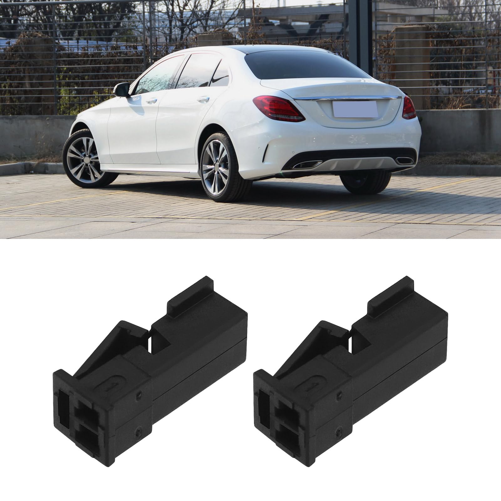 Amazon.com: eMagTech 2pcs 2 Pin Car Wire Harness Connector 