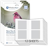 Vista 11 de WindowAlert Cobertura Anticolisión de Copo de Nieve - Adhesivo de Ventana UV-Reflectante para Proteger a las Aves Silvestres de Colisiones contra