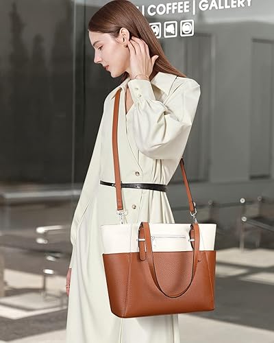 Miniatura 9 de Over Earth Bolsos de cuero para mujer, bolso bandolera de cuero genuino con múltiples bolsillos