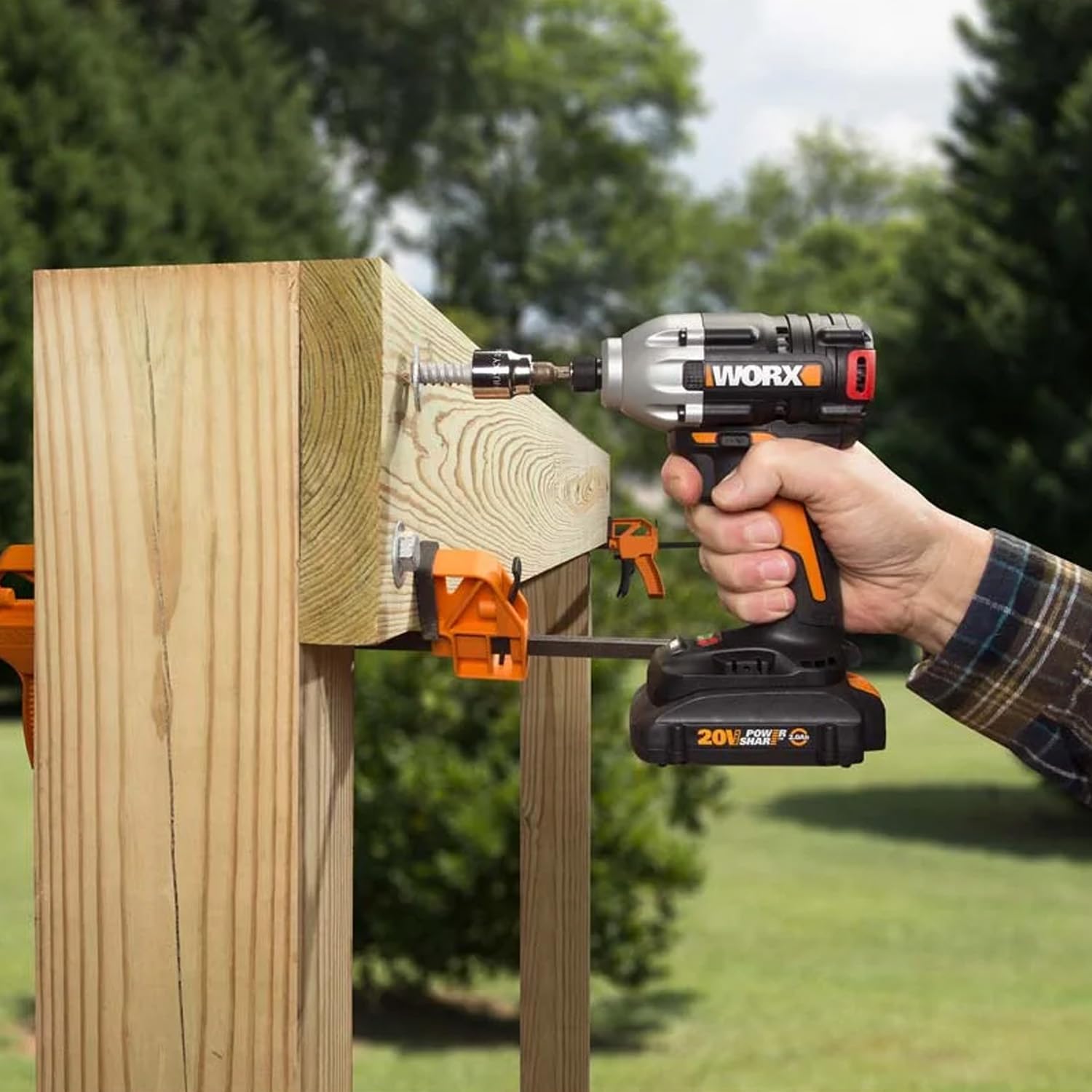 Worx WX261.9 Avvitatore ad impulsi brushless 230nm. 20V a batteria - solo corpo macchina