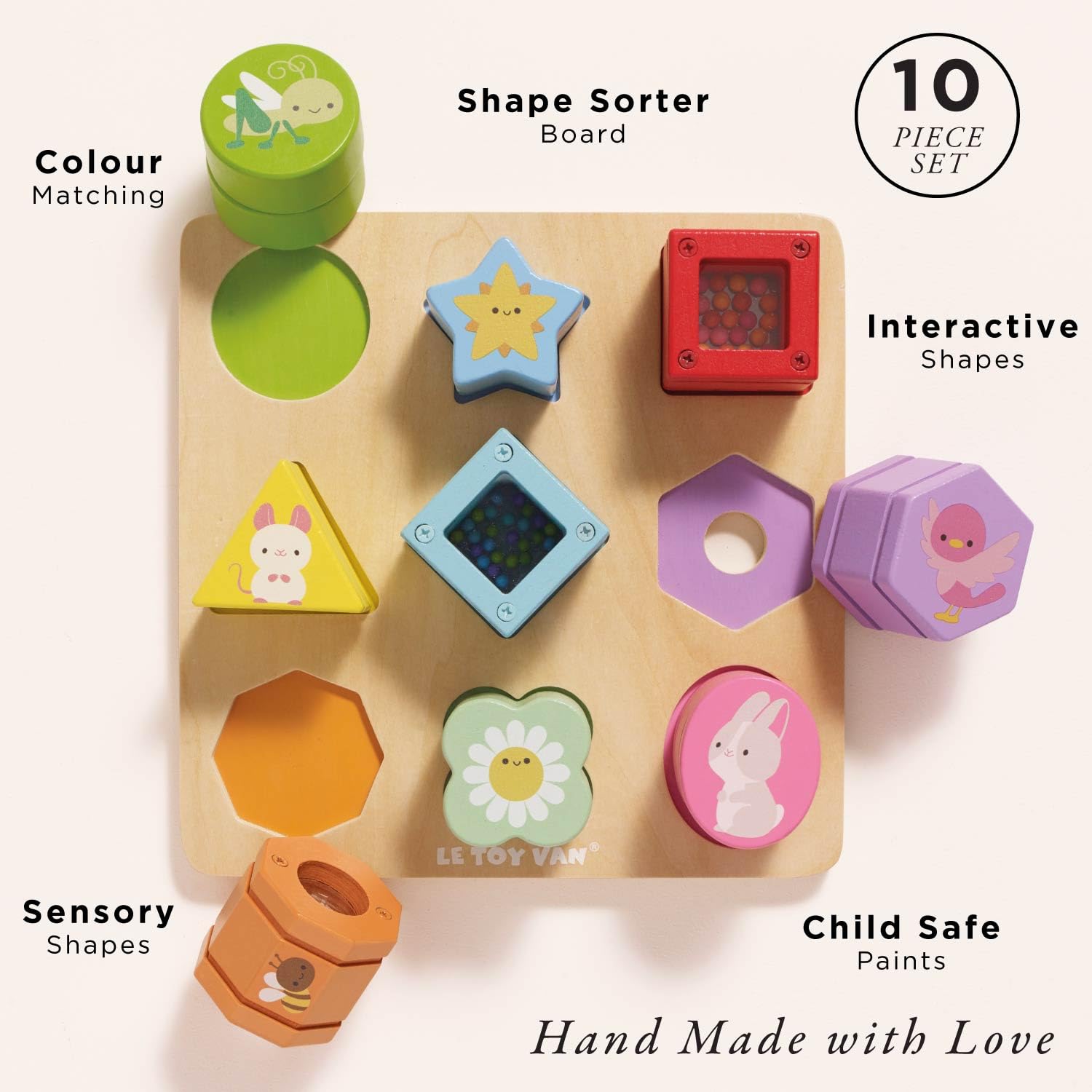 Amazon | Le Toy Van センサリーシェイプス | はめこみ・形合わせ