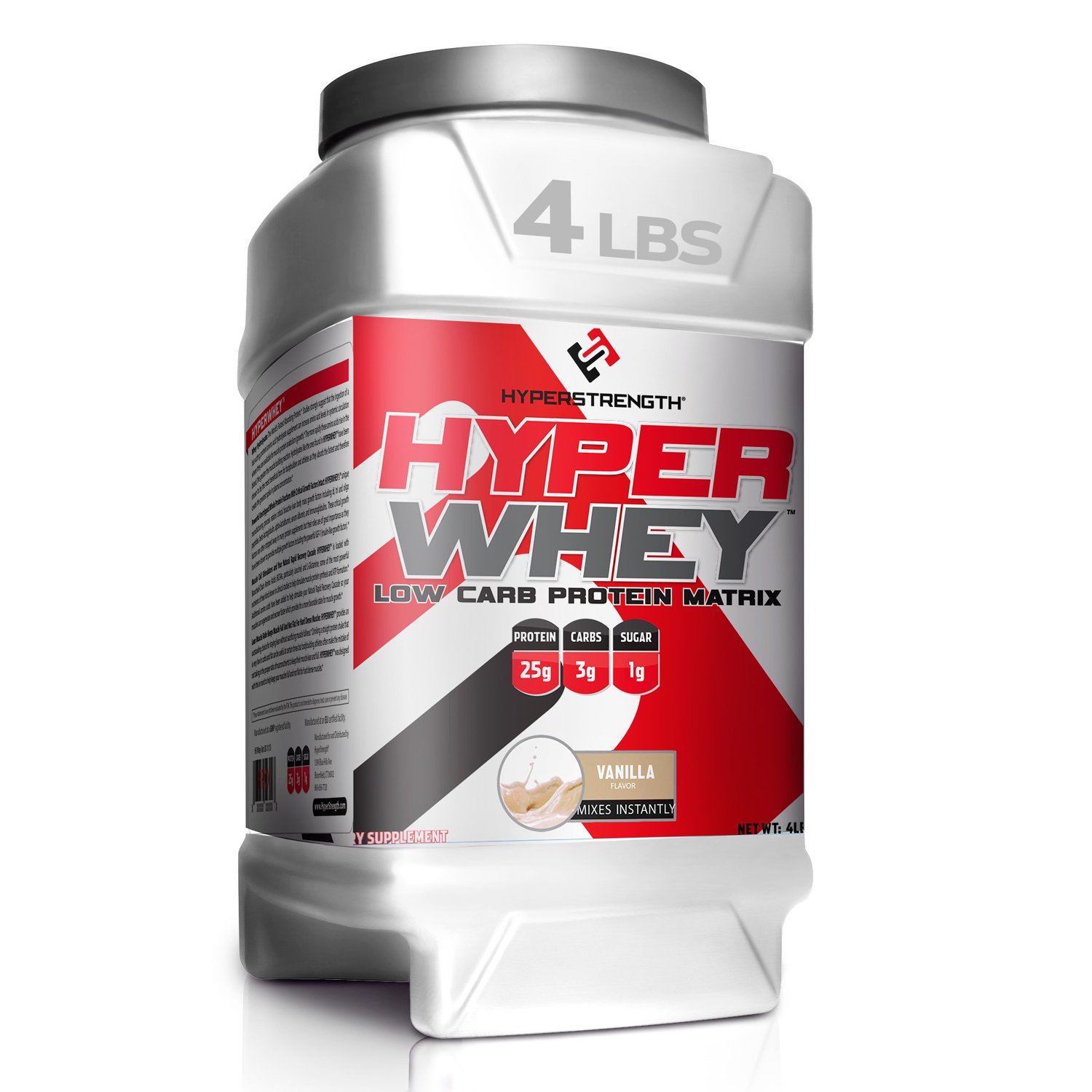 HyperWhey Ultra-Pure Low Carb Whey Protein Matrix Chocolate Fudge 4 lbs
