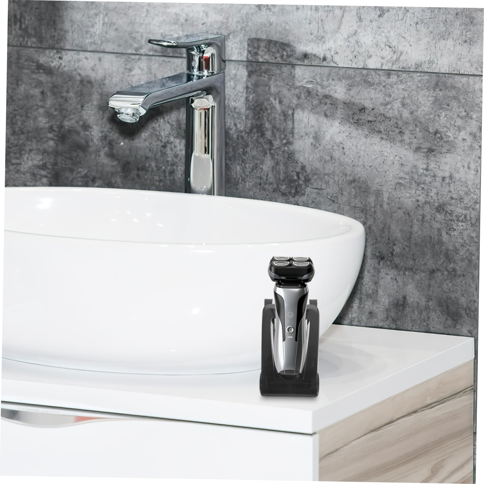 4 Pezzi Rasoio Inossidabile Organizer e Stabile per Personale Casa Compatibile con Vari Rasoio Design Chic e Routine Toelettatura