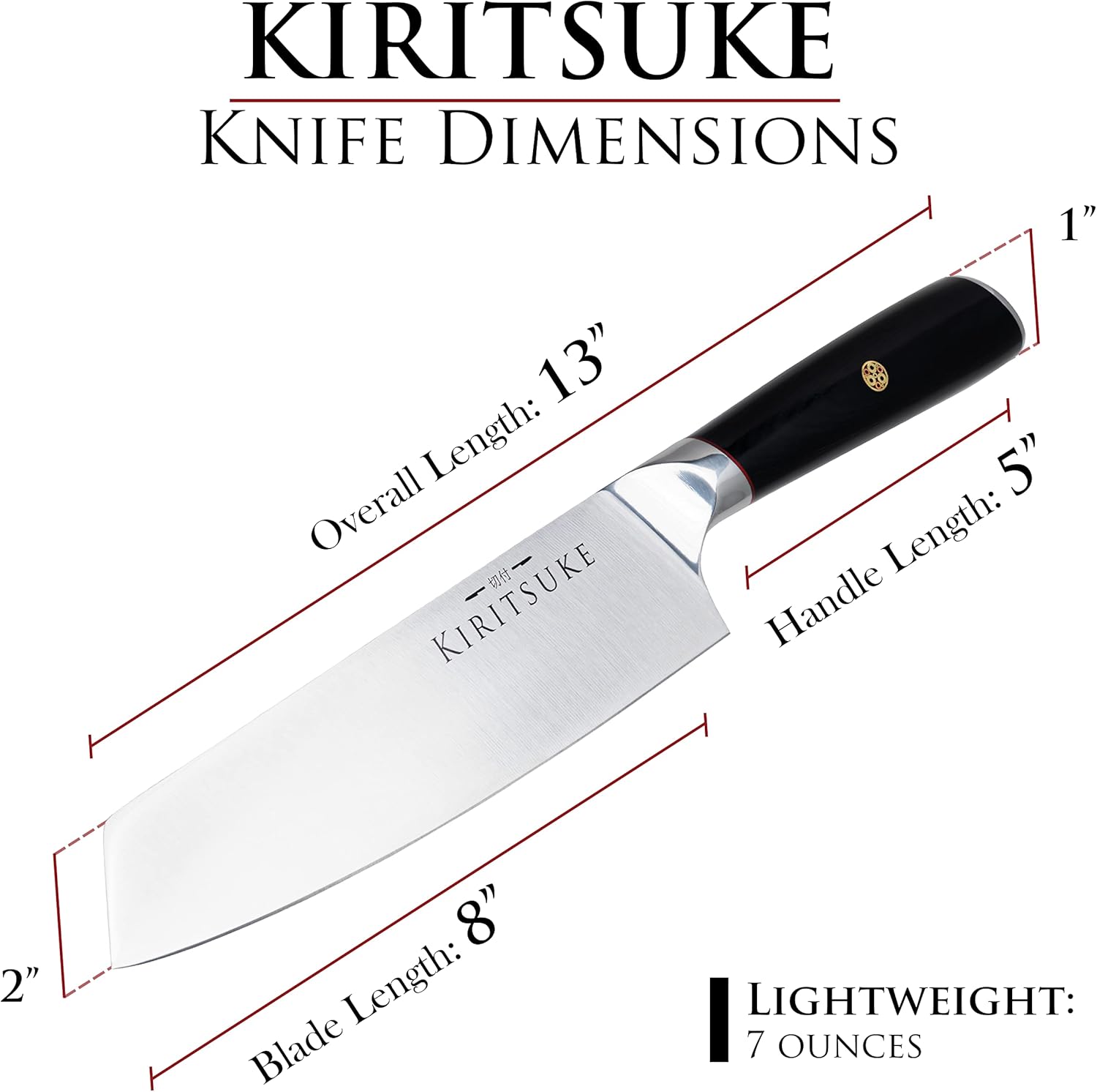 Professional Chef Knife 8 Inch Kitchen Knife - Premium Ergonomic Ultra Sharp High Carbon German Stainless Steel - Pakkawood Handle Chef's Knives