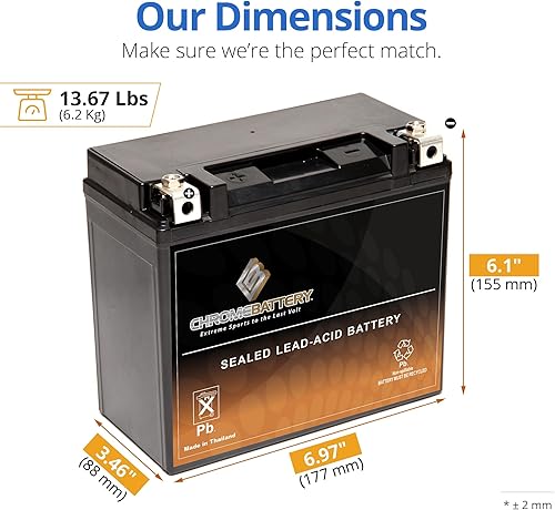 Miniatura 61 de YTX14AHL-BS Power Sports batería de alto rendimiento.