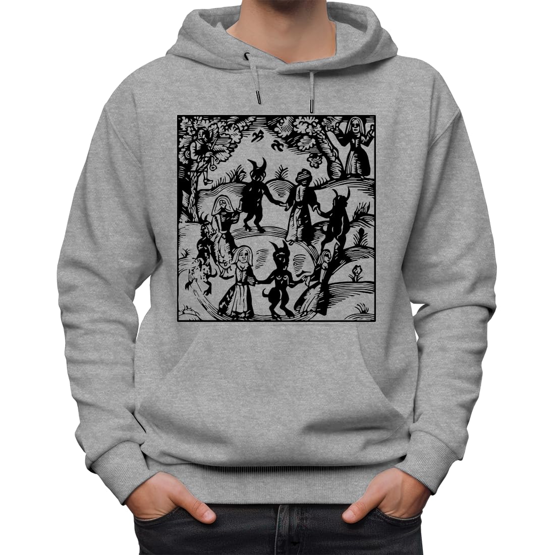 Dance with The Devil Klasyczna bluza z kapturem unisex dla mężczyzn i kobiet