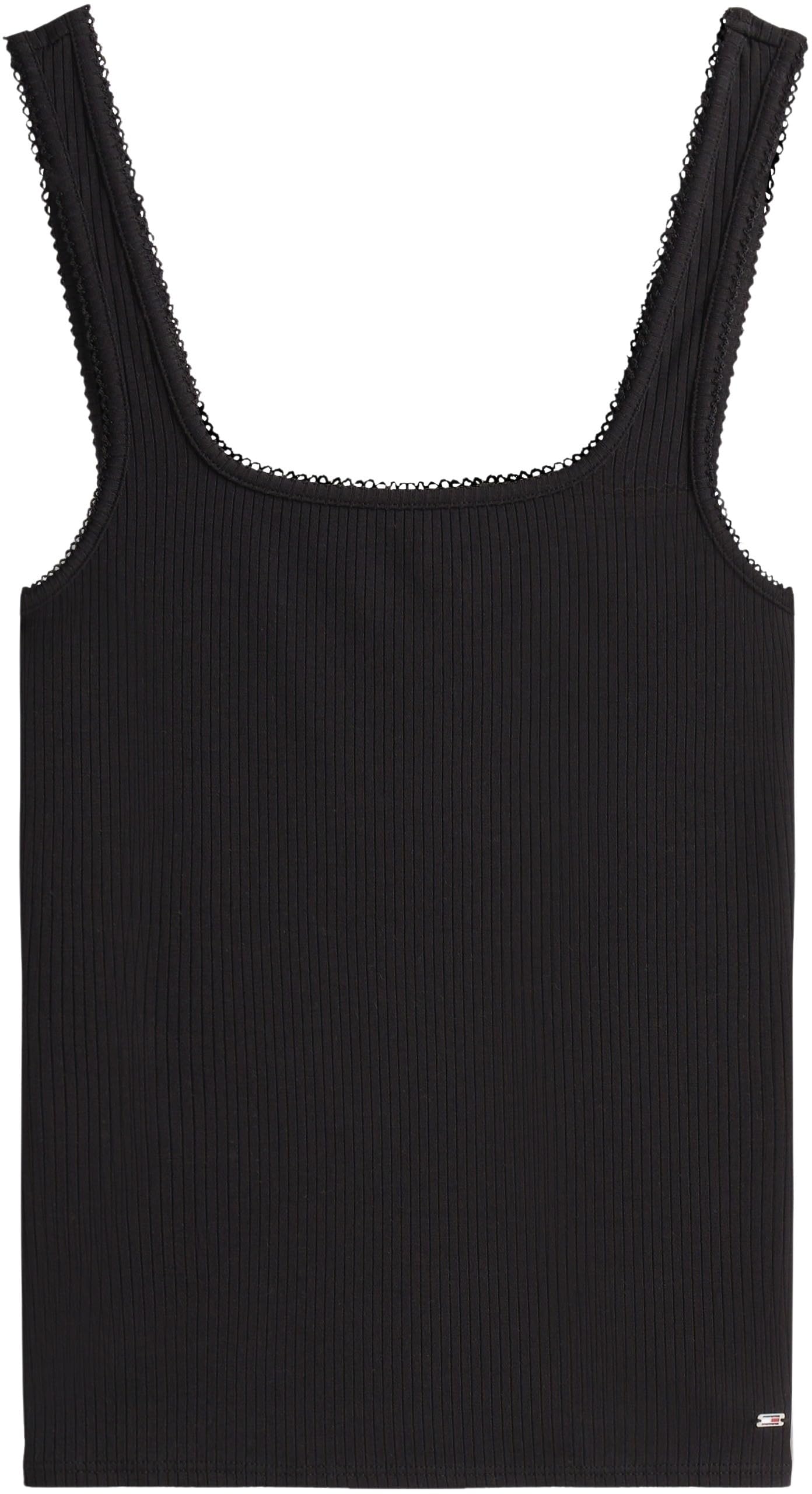 Tommy Hilfiger 5x2 Rib Slim Square-nk Tank Ww0ww45444 Otras Camisetas Mujer (Pack de 1)