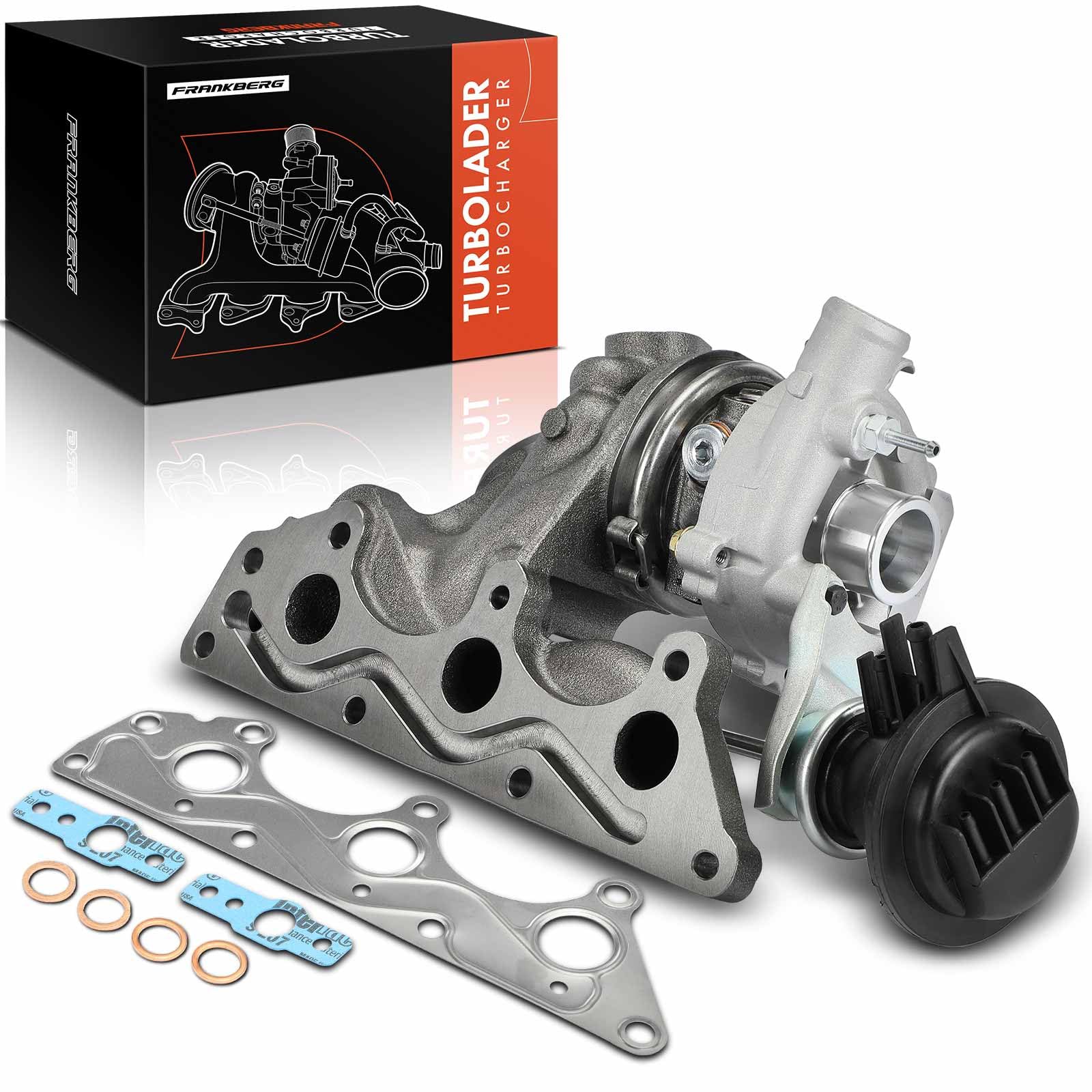 Frankberg Turbocompresseur, turbocompresseur à gaz d'échappement, système | Compatible avec: R.o.a.d.s.t.e.r Coupé 452, Cabriolet 450, Fortwo Cabrio 450, R.o.a.d.s.t.e.r 452, Fortwo Coupé 450