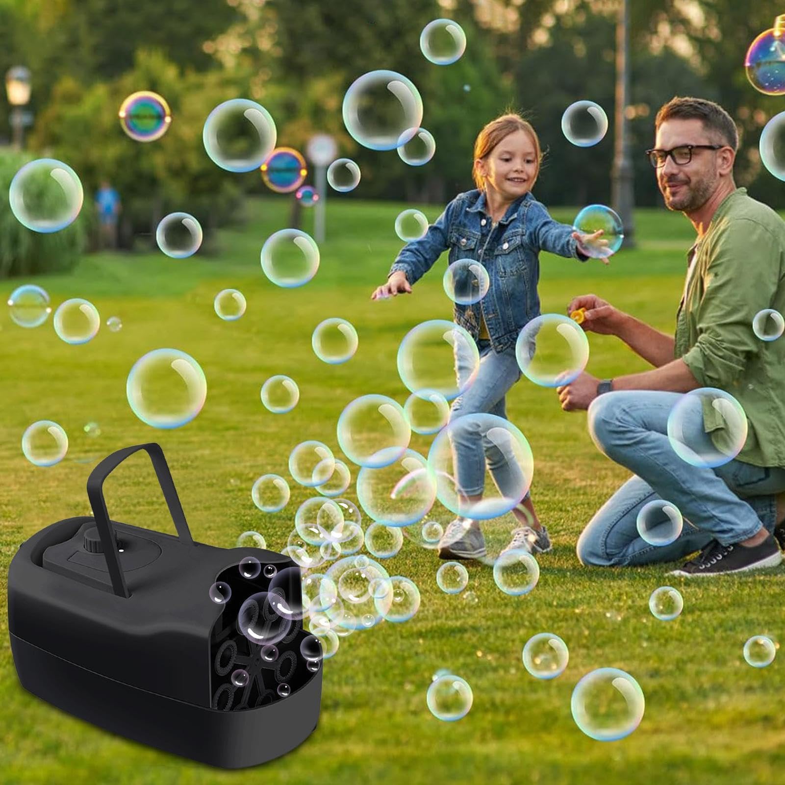 Macchina automatica per bolle di sapone, giocattolo automatico | Generatore di bolle di sapone per Natale, compleanno, Pasqua, feste, all'aperto, doccia, bagno