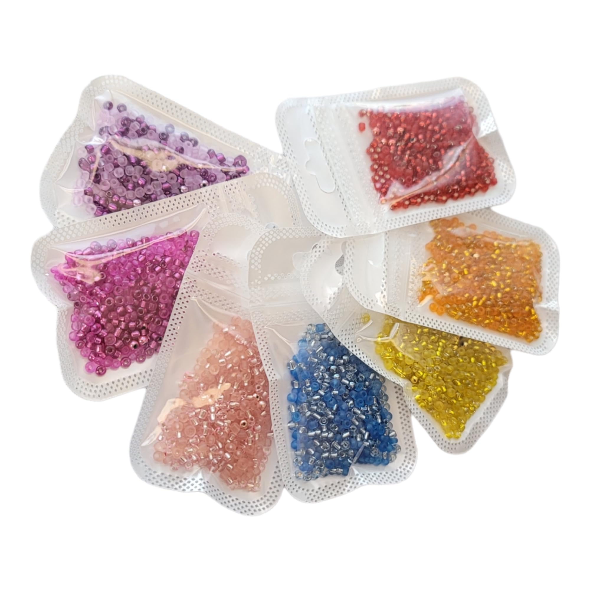 Bead It Wear It Love It Loc Sprinkles Mix Hair Beads, Hematite Crystal and Glass Hair Beads Mix, Dreadlock Loc Jewelry Accesories (Silver & White)