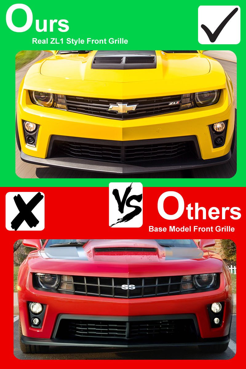Buy Replacement For 20102013 Chevrolet Camaro ZL1 Style Front Replacement Bumper Cover Upper