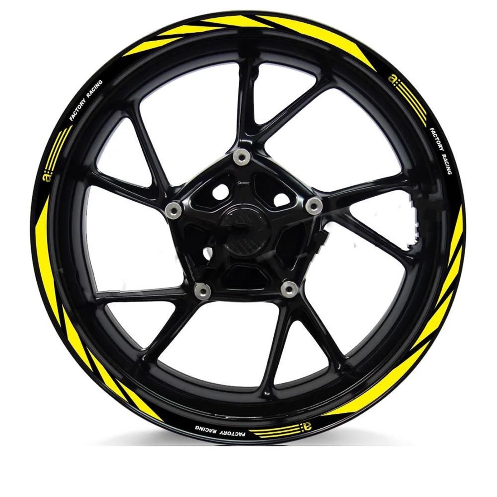 Motorcycle Wheel Rim Sticker Stripe Decal for Aprilia for Racing for Tuono V4 1100 RSV4 RS150/250/660 GPR APR(Color5)