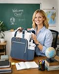 ECOHUB 17" Travel Backpack United Airlines Personal Item Bag Water Resistant Laptop Lightweight Casual Daypack