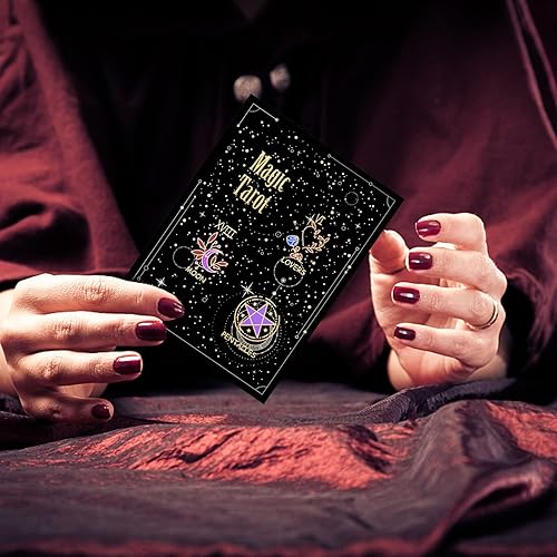 Vista 18 de GLOBLELAND Sellos transparentes con fondo de cuervo de tarot, sello decorativo de silicona transparente para hacer tarjetas, decoración y álbumes