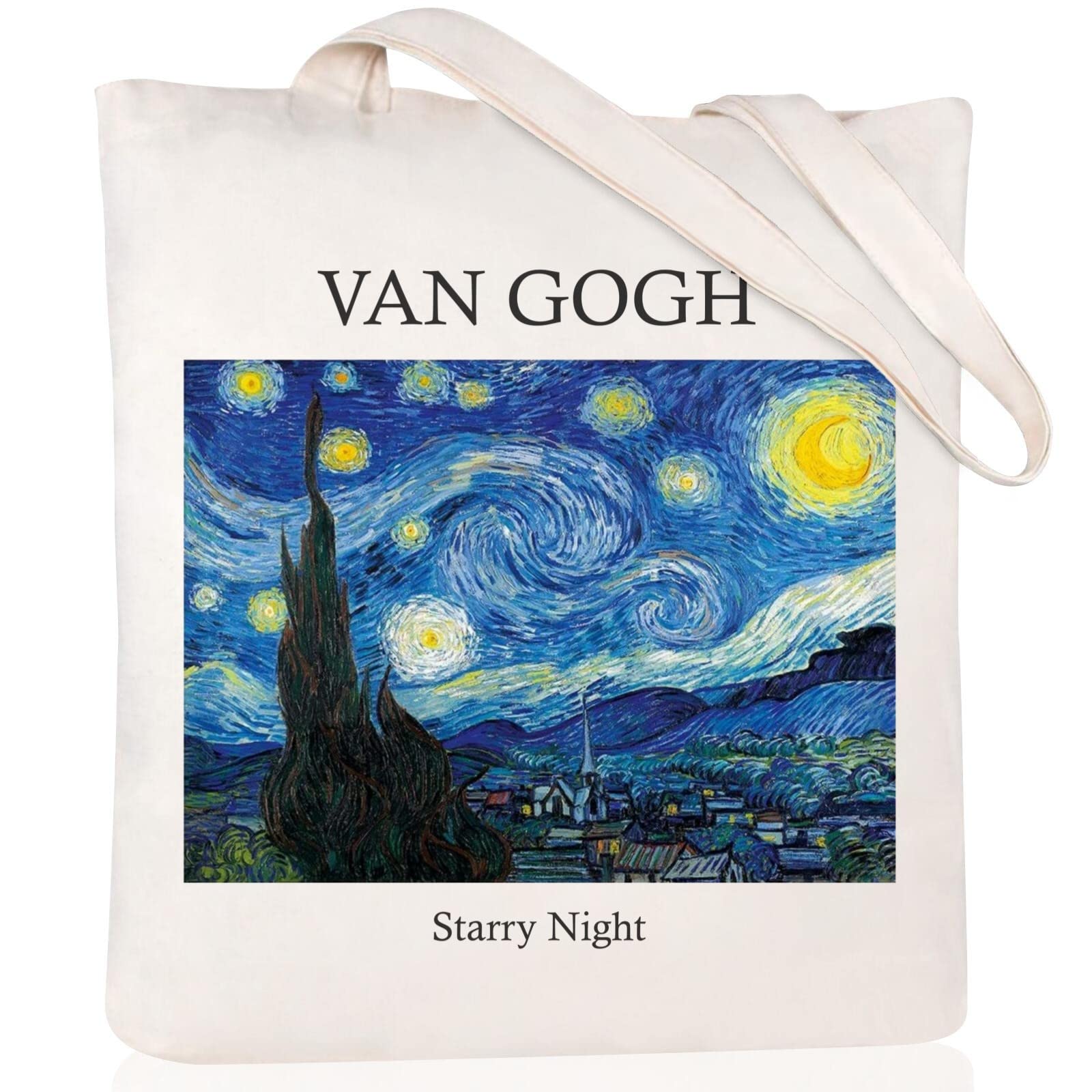 Andeiltech Canvas Tote Bag Aesthetic Cute Vintage Tote Bags Book Shoulder bag Gifts Reusable Grocery Bags for Women