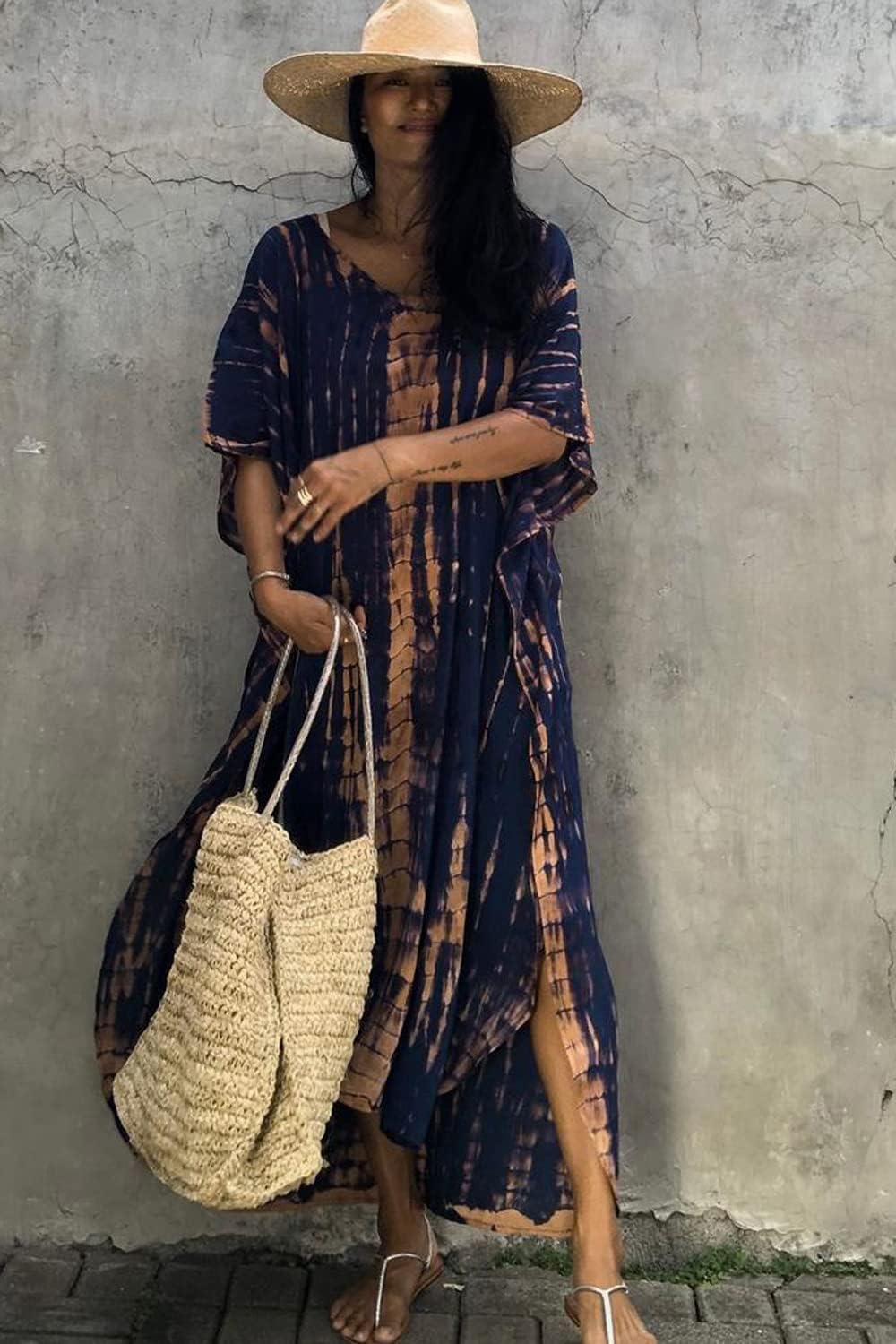 CHERRY CAT Women Beachwear Coverups Kaftan Casual Caftan Swimwear cover ups - Image 7