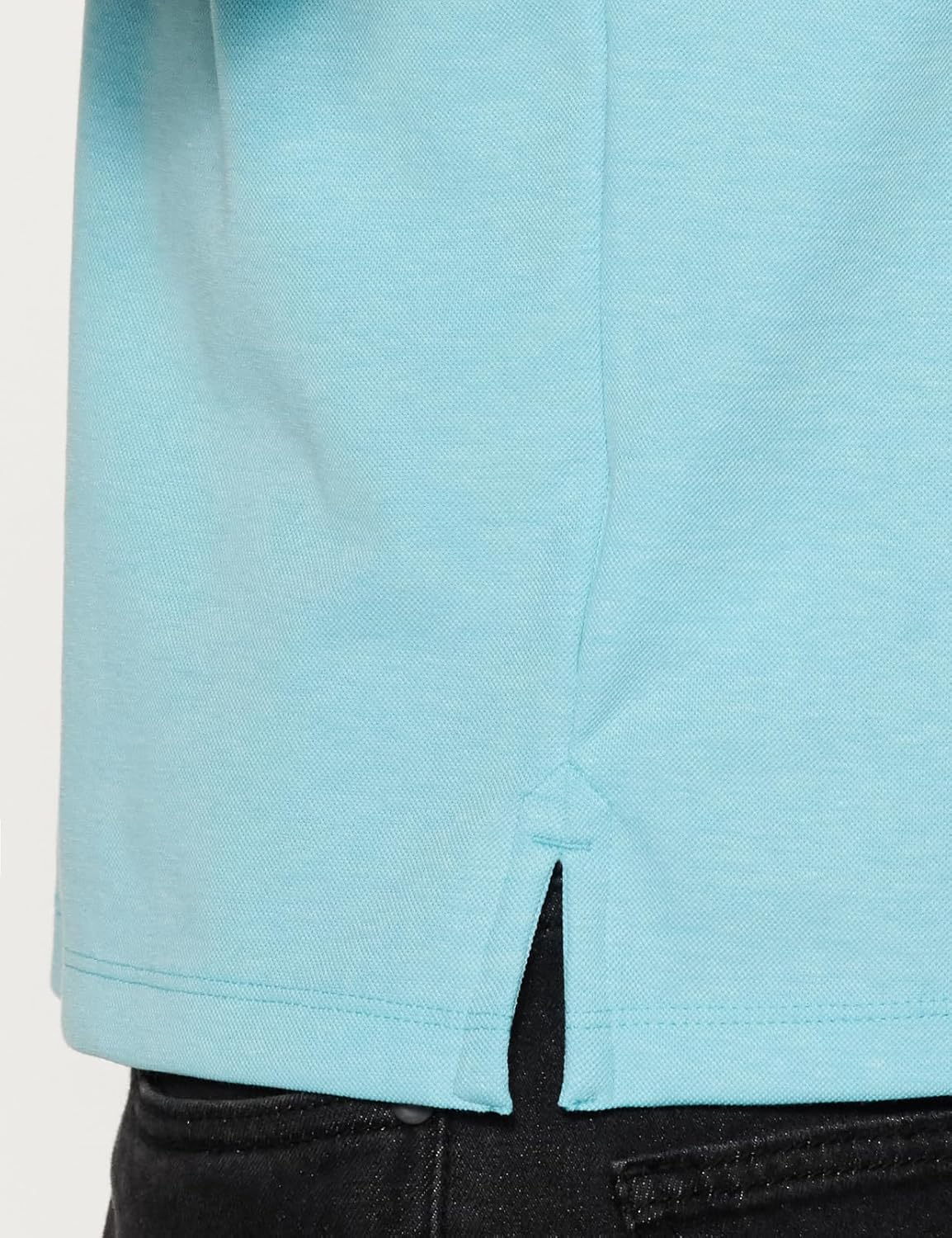 Peter England Men's Premium Regular Fit Half Sleeve Polo T-Shirt with Pocket | Cotton Rich | Birds Eye Interlock Weave - Image 10