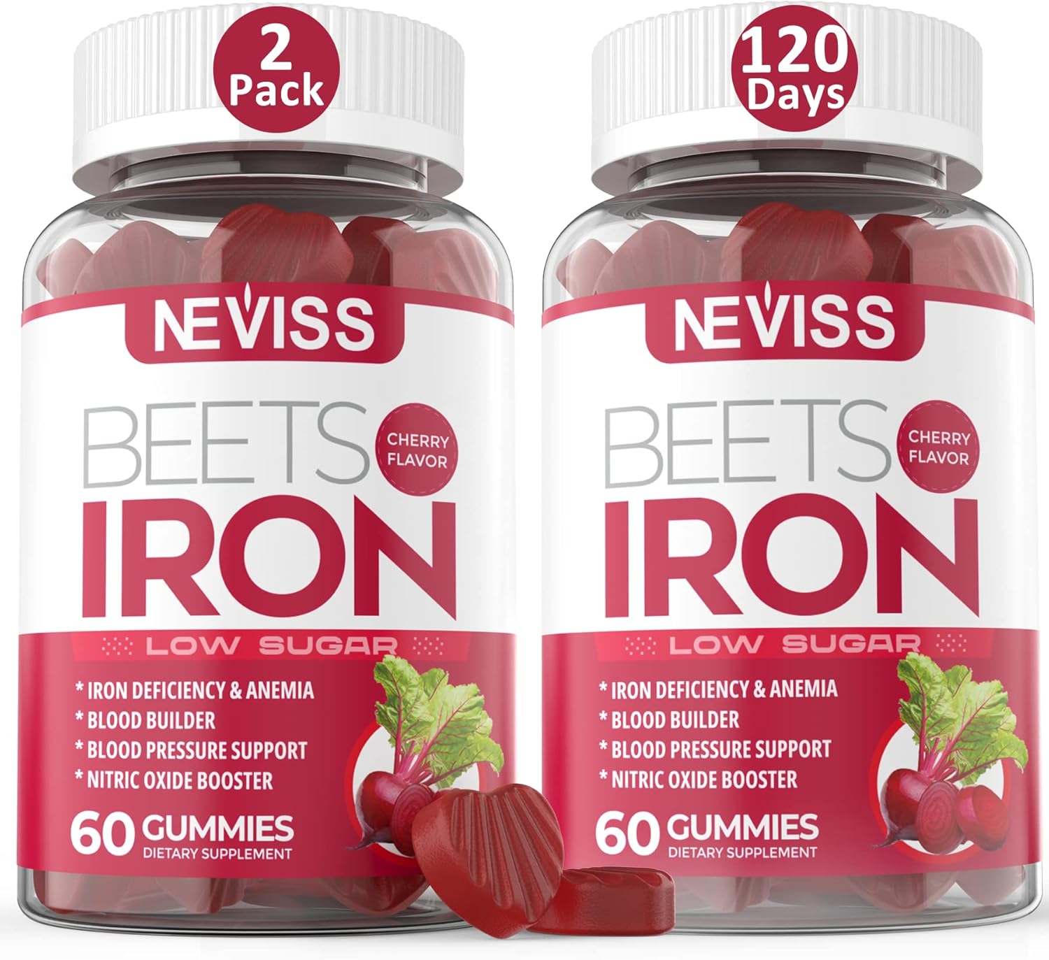 Iron Gummies, Carbonyl Iron 12.5mg with Beet Root Powder