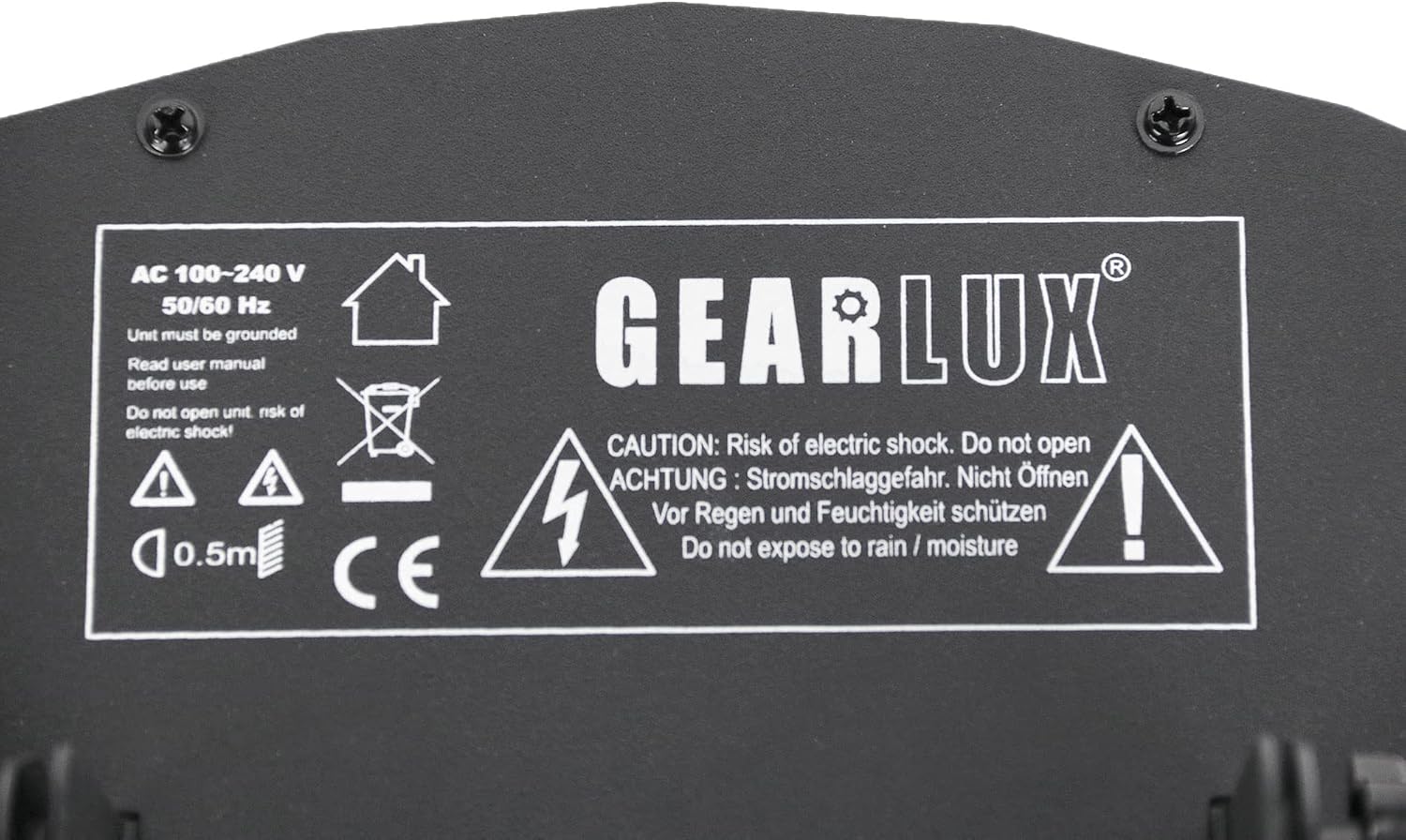 Gearlux 4-in-1 LED Strobe/UV Derby Light 3-Watt 9pcs LEDs and 6pcs UV+White LEDs for Halloween, Party, Wedding, Christmas and Stage Parties
