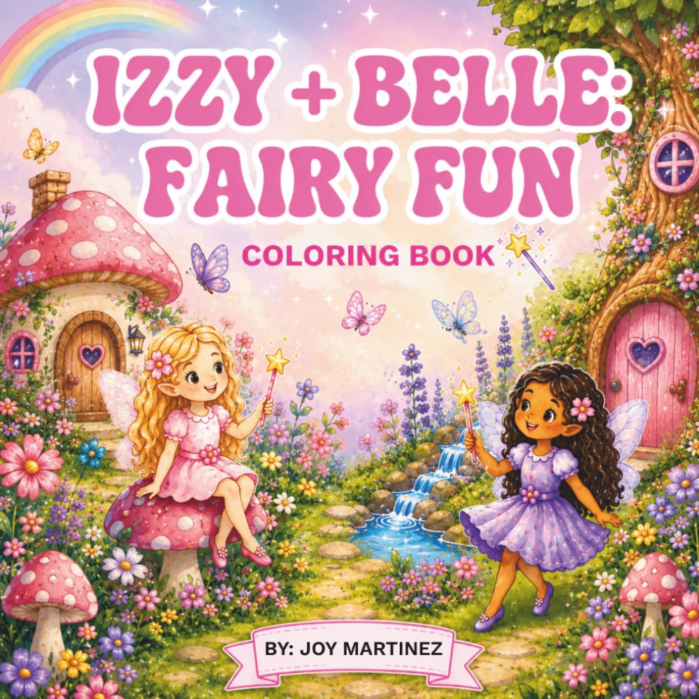 Izzy & Belle: Fairy Fun Coloring Book: A Magical Coloring Adventure with Fairy Best Friends Filled with Whimsical Scenes, Friendship, and Imagination