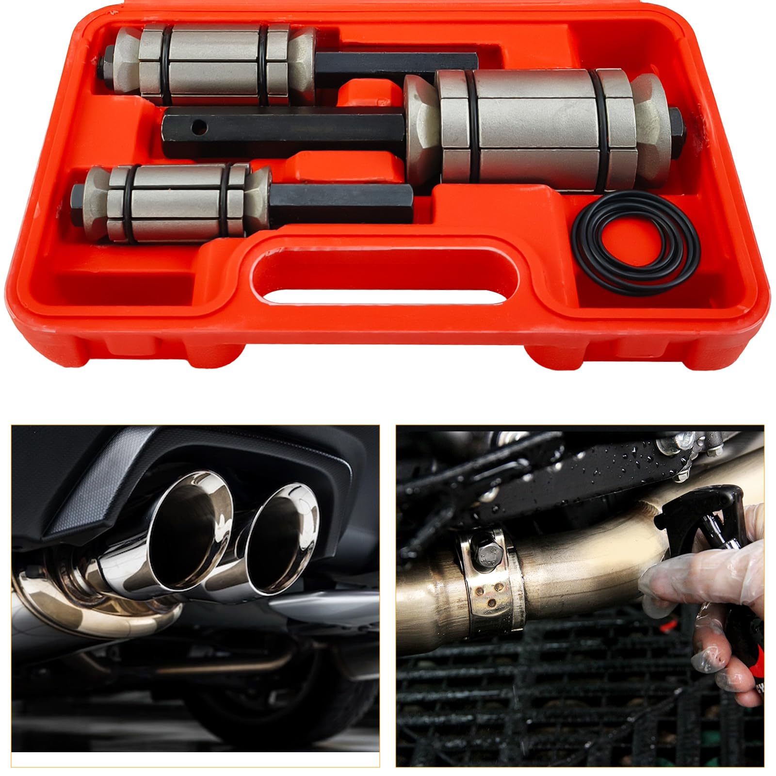 Expansor de tubo de escape de 3-1/2 pulgadas, silenciador de escape, esparcidor