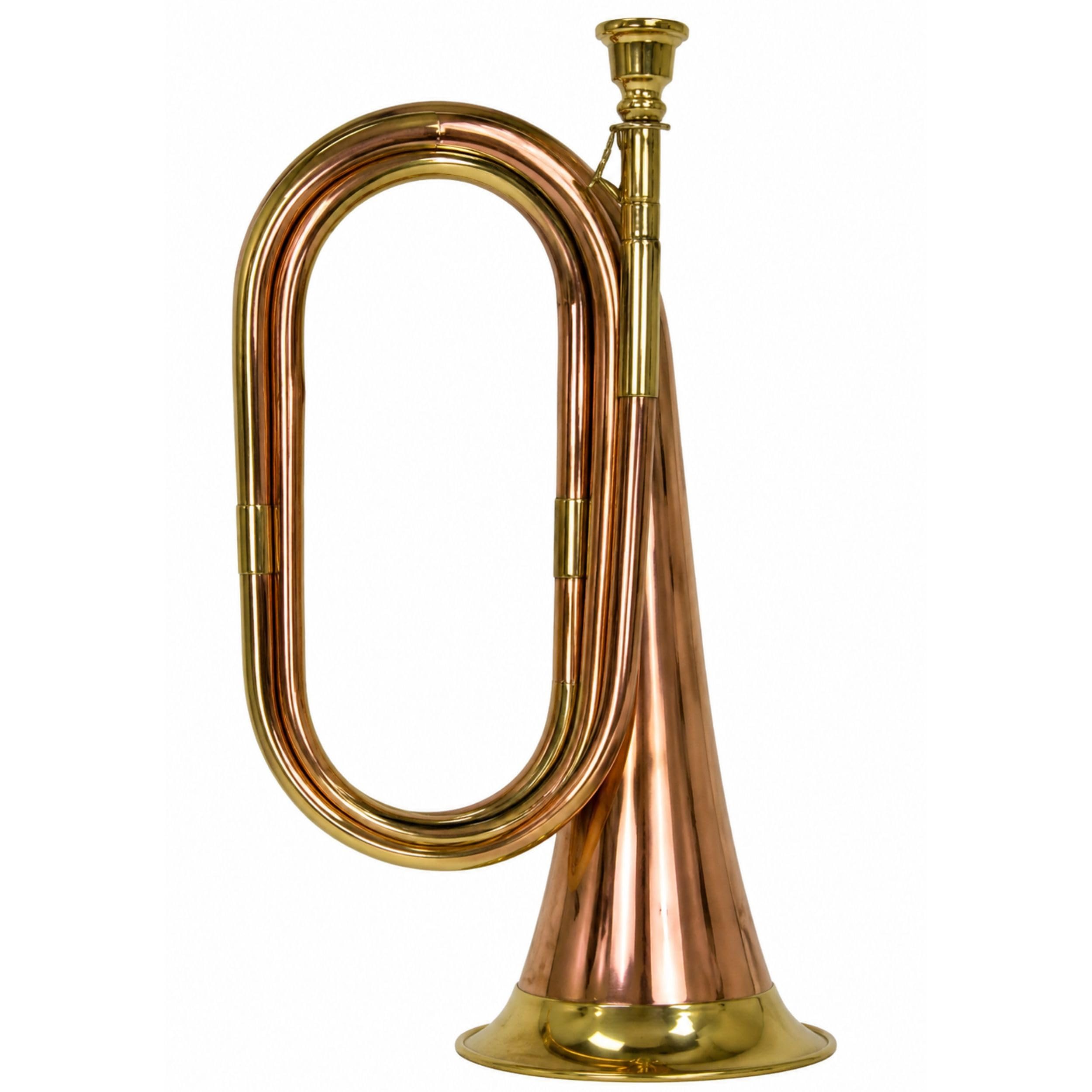 Bugle en laiton pur fait à la main Marron
