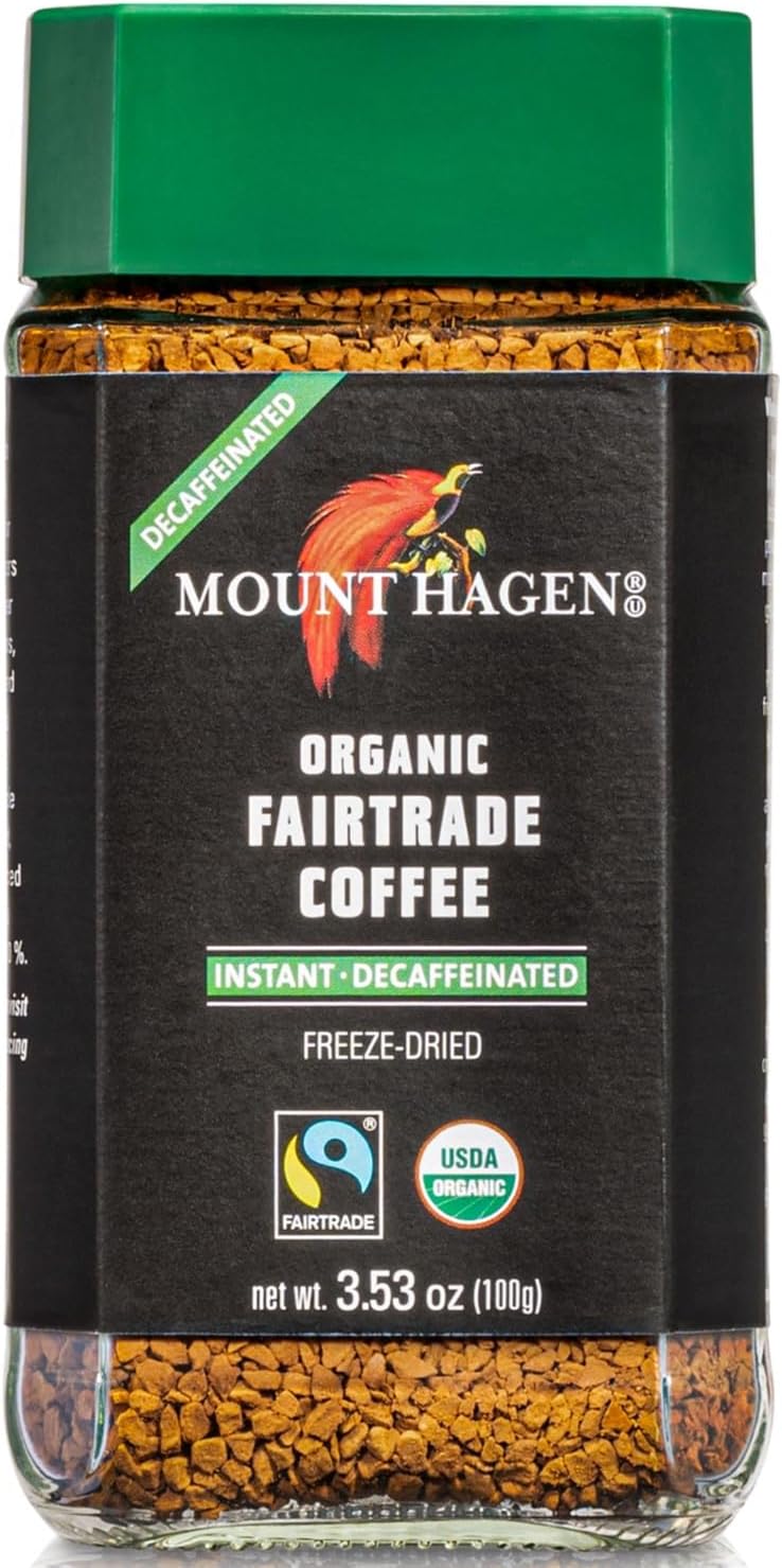 Mount Hagen - Organic Fairtrade Instant Coffee Freeze Dried Decaffeinated 3.53 110524