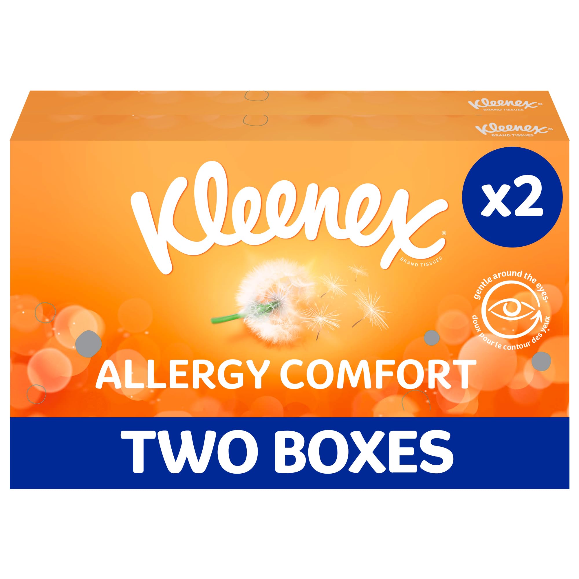 Kimberly-Clark Kleenex Allergy Facial Tissues, Pack of 2