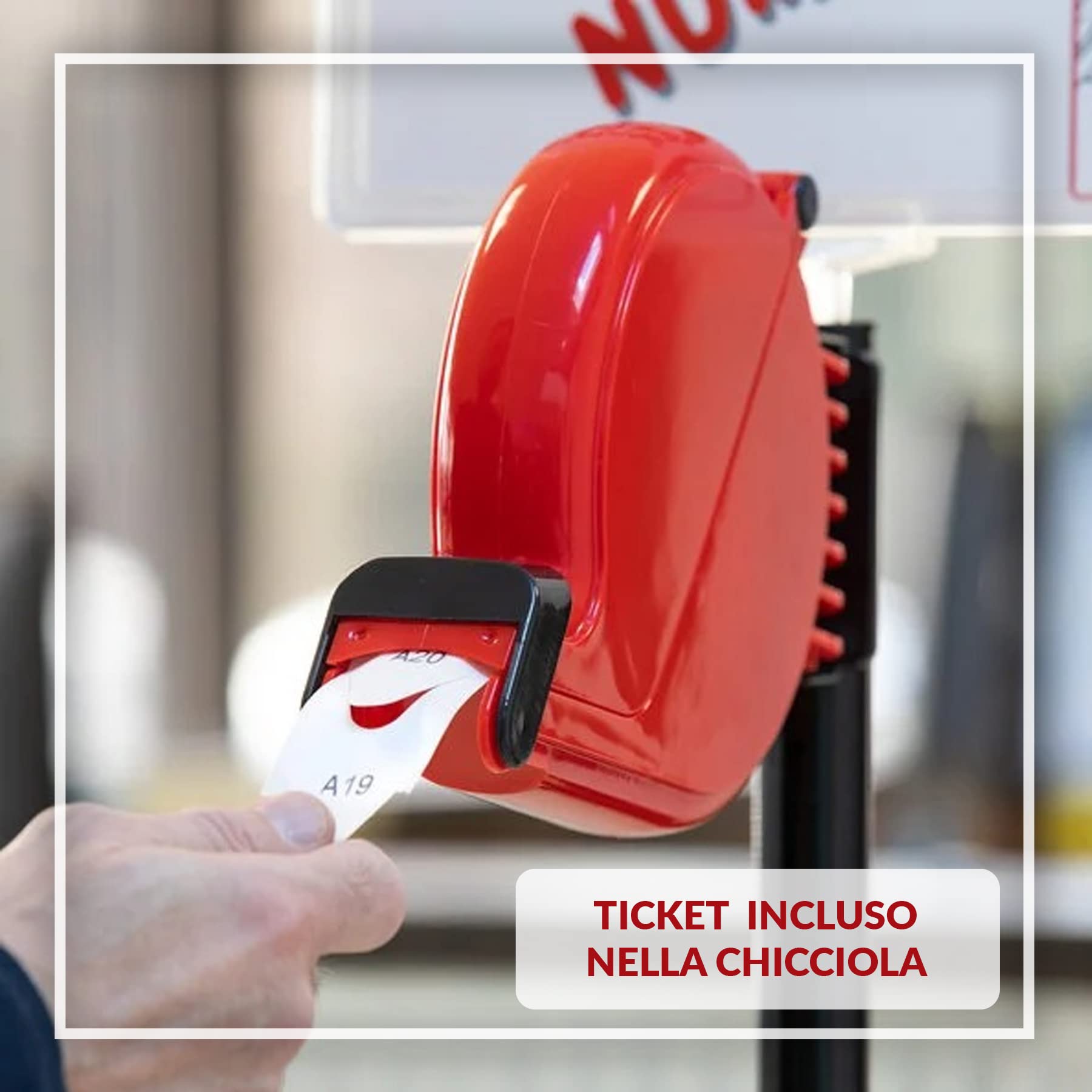 Chiocciola Eliminacode Con Ticket - Distributore Numeri Per Attesa, Kit Completo Con 2000 Biglietti E Staffa Da Muro - IMPRETECH Made In Italy - Foto 8
