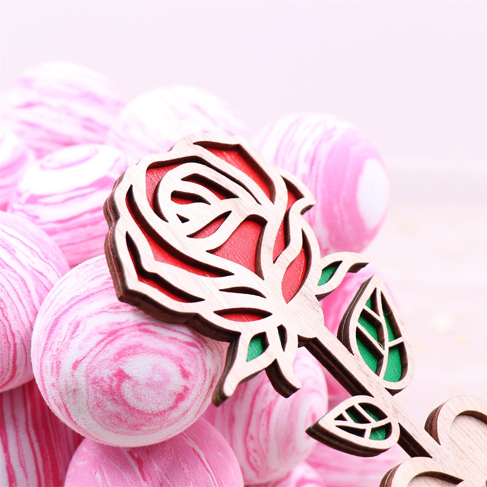 CrafTreat Decorazioni a forma di rosa per la creazione di biglietti e