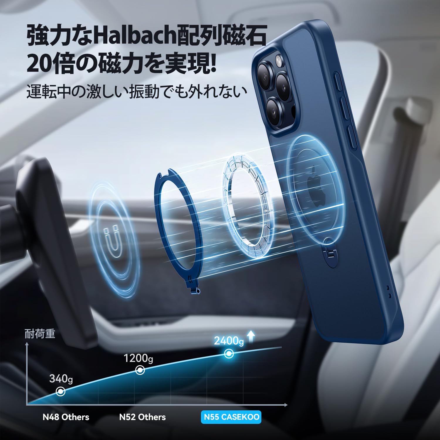 Amazon.co.jp: 【2025最高傑作&定点360度回転】CASEKOO iPhone 15 Pro