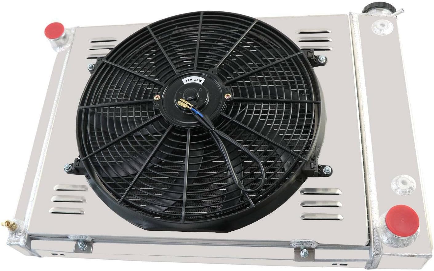 3 Row Core Radiator Compatible with 1967-1969 1968 Chevy Camaro/Pontiac Firebird 67 68 69 Small Block Engines Only Radiators Full Aluminum Radiator+Shroud Fan+Relay
