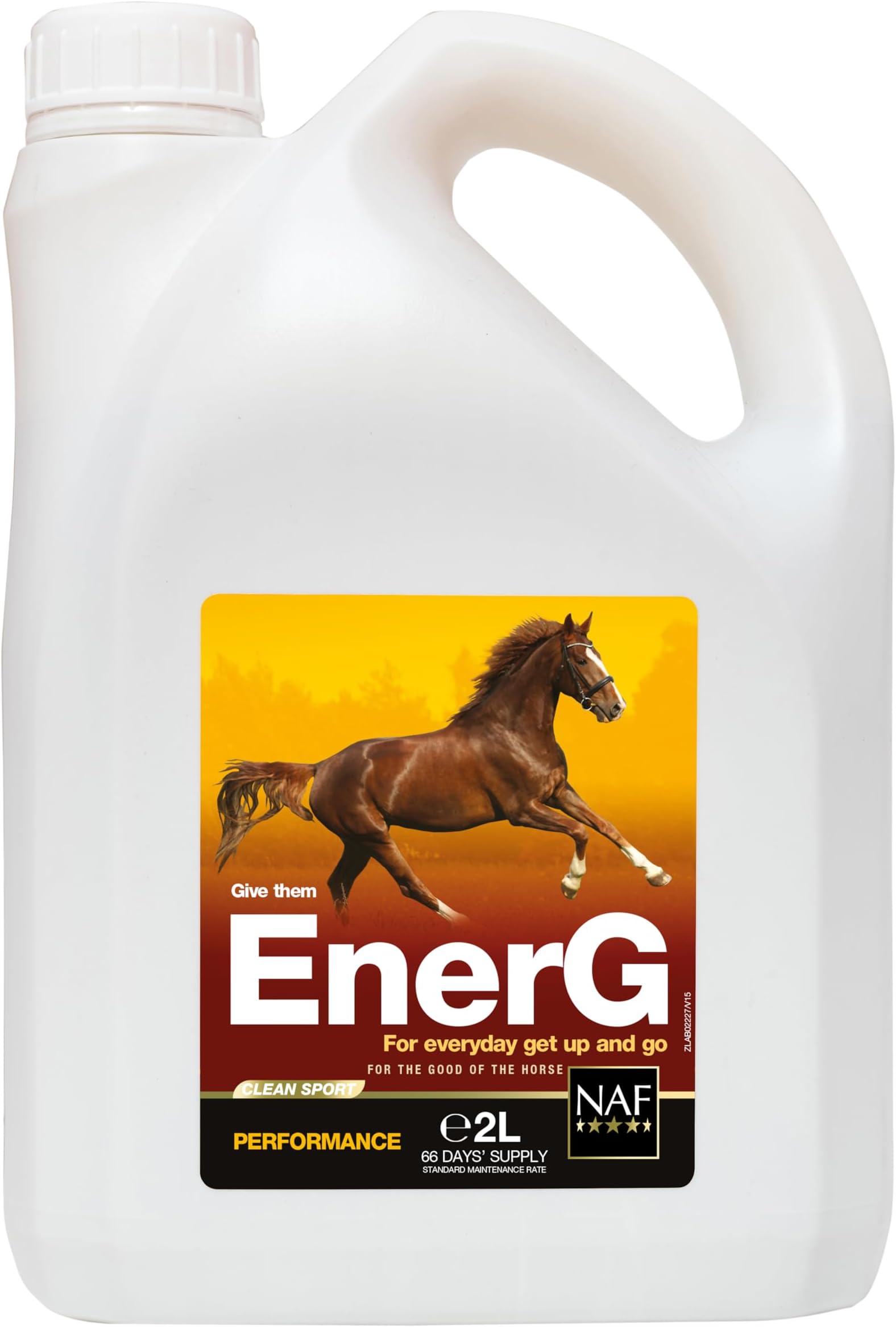 NAF EnerG 2L – Iron-Rich Liquid Supplement for Performance Horses – Supports Red Blood Cell Health, Energy Metabolism & Stamina – With B Vitamins, Copper & Zinc