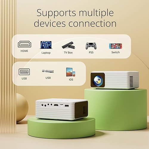 Miniatura 8 de Mini proyector  Proyector portátil YOTON Y3 compatible con Full HD de 1080P regalo para niños proyector de teléfono para cine en casa película