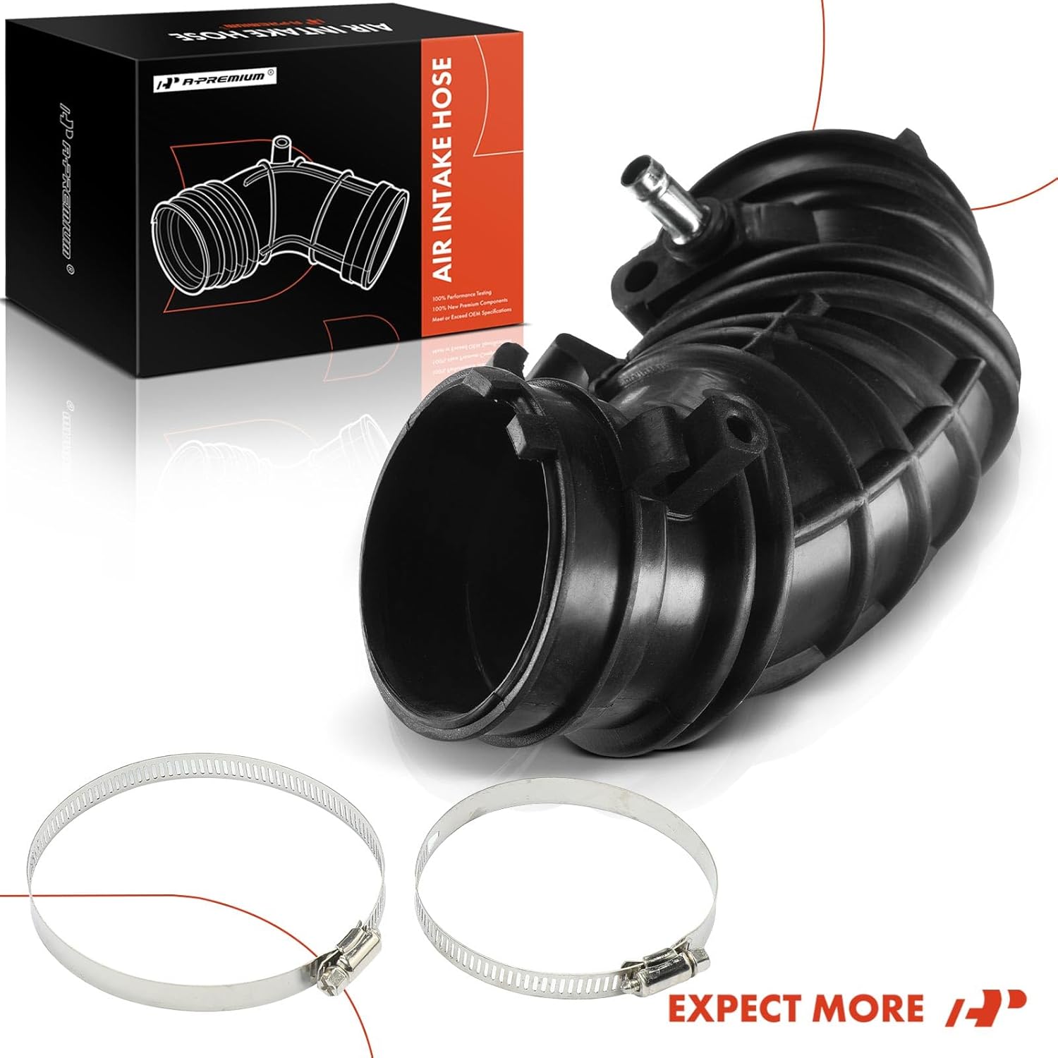 A-Premium Engine Air Intake Hose Tube Compatible with Acura RSX Base 2002-2006 - [L4 2.0L] & Honda CR-V 2002-2004 - [L4 2.4L], Replace# 17228-PNE-G00, 17228PNEG00