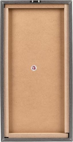 Miniatura 3 de Tablero vertical de letras negro enmarcado de 10 x 20 pulgadas, paquete de 180 letras y símbolos blancos de 1 pulgada, marco con acabado gris