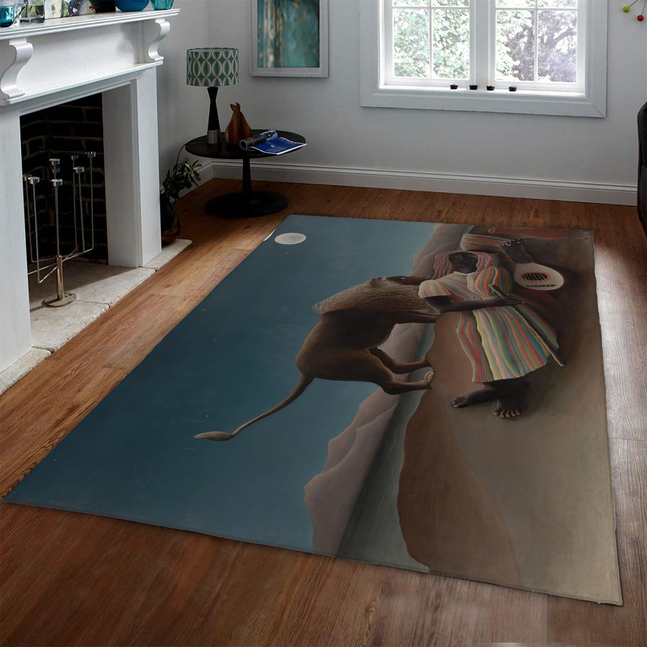 Tapis pliable 200x300cm léger à poils courts non muant pour une salle à manger ou chambre