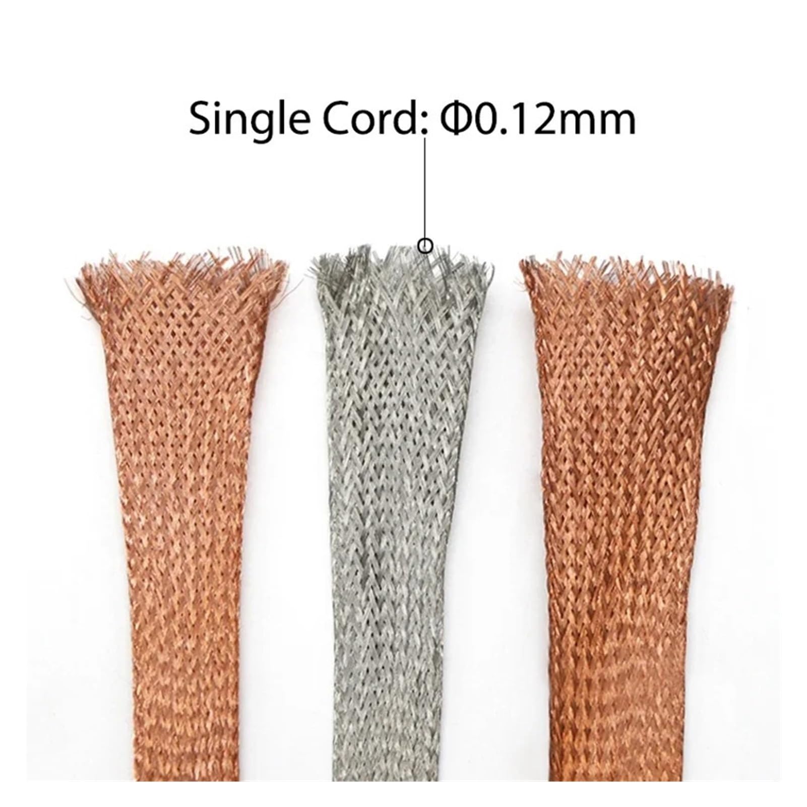 Płaski pleciony kabel miedziany, 1~15 m, pleciona tuleja kablowa, czysta miedź, ocynowana, szerokość 2 mm ~ 28 mm, rozszerzalna taśma sygnałowa, metalowa osłona, rura (cynowana miedź, 12 mm, 8 metrów)