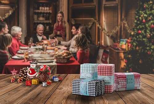 Miniatura 6 de Toallas de cocina para secar platos, toallas de cocina 100 % algodón con certificación Oeko-Tex, toallas de té multiusos para cocina, juego de 6