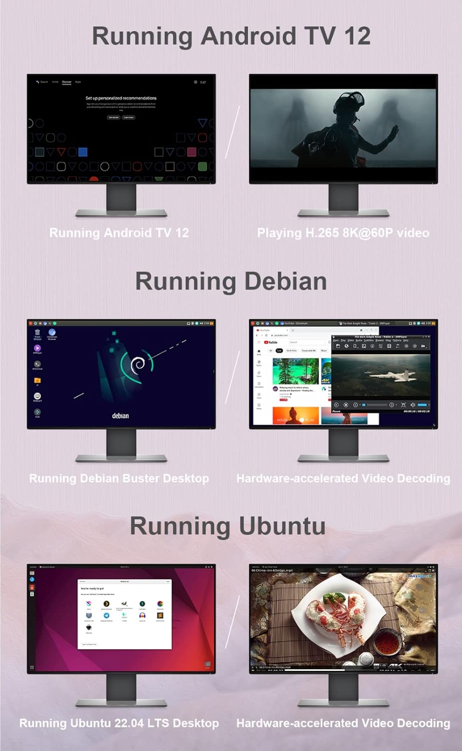 Nanopi R6S Mini WiFi Router Linux OpenWRT - 8GB LPDDR4X RAM 64GB eMMC, 8K Video Decoder Encoder, RK3588S SoC with 6TOPs NPU, 2X 2.5G &1G Gbps Ethernet for IoT NAS Smart Home Gateway (Standard)