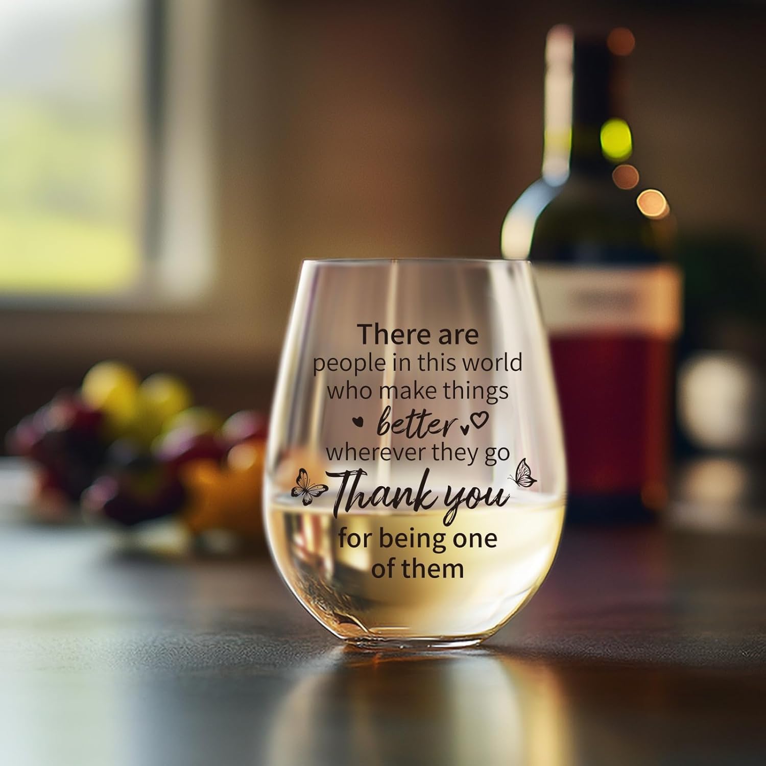 Thank You Gifts for Women - Wine Glass, Appreciation Glass for Friends, Volunteer, and Coworker Leaving Gift for Women – Meaningful Gift for Teachers or christmas Thank You Gifts - Image 6