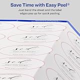 Avery® Easy Peel® Print-to-The-Edge Permanent Inkjet/Laser Oval Labels, 22804, 1 1/2" x 2 1/2", Glossy White, Pack of 180 – view 6