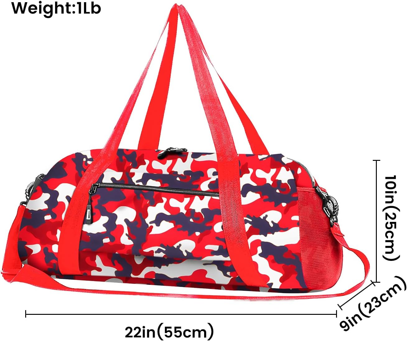 Stumdo Kids Overnighter Duffel Bags for kids, Carry-On Size & Ideal for School Practice or Overnight Travel Weekender Tote for Travel Gym Sport bag for Boys & Girls… (12mhong) - Image 2