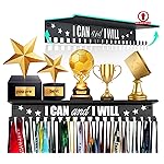 iBobbish Non-Slip Medal Hanger Display Shelf - Upgraded Medal Holder for Gymnastics, Race, Soccer, Swim