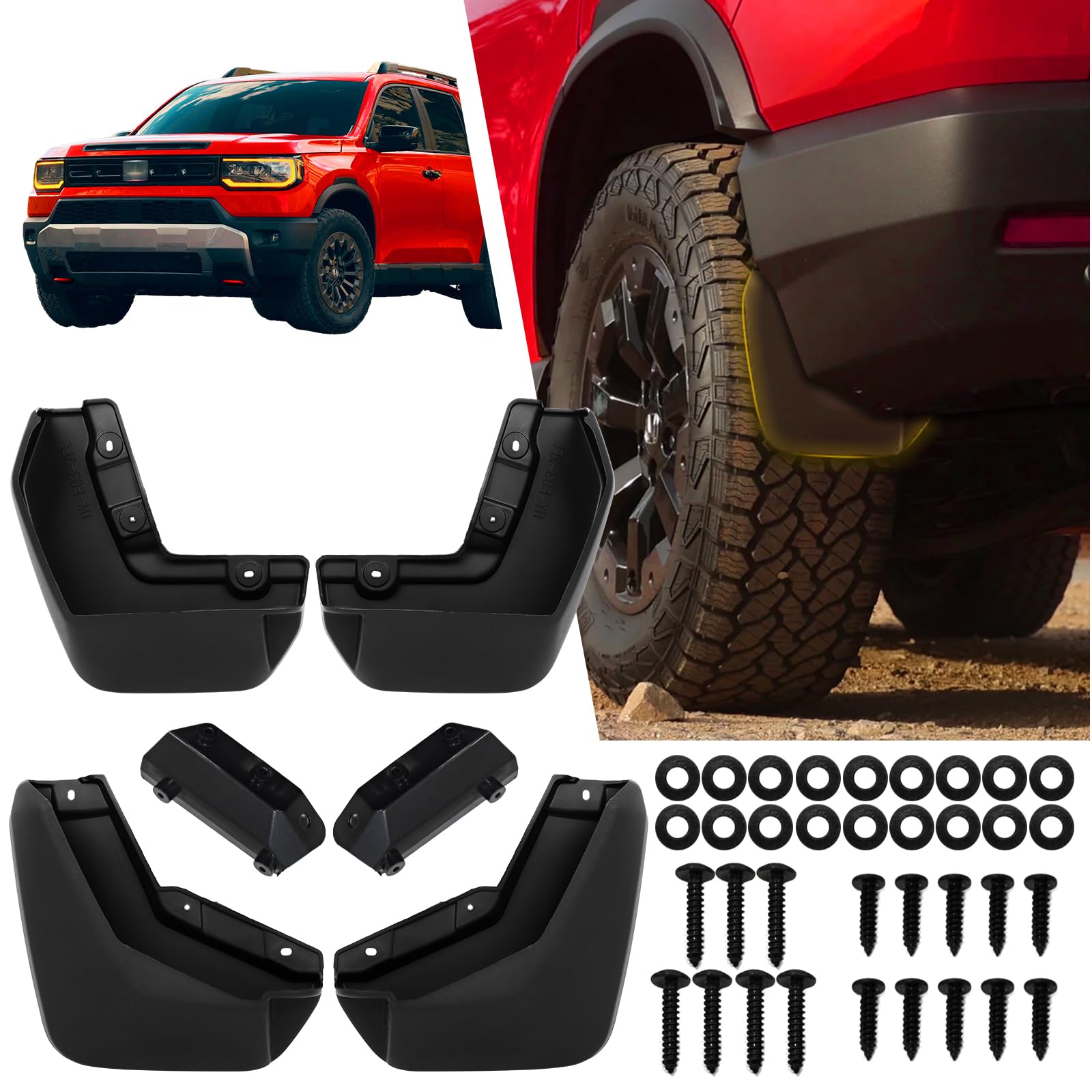 Amazon.com: 4Pcs Mud Flaps Mudguards for 2026 Honda Passport RT-L