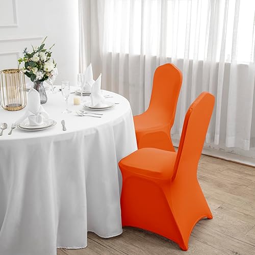 Vista 55 de Funda de elastano para silla, 12 unidades, fundas para silla, fundas para sillas de sala de estar, funda extraíble lavable y elástica para silla