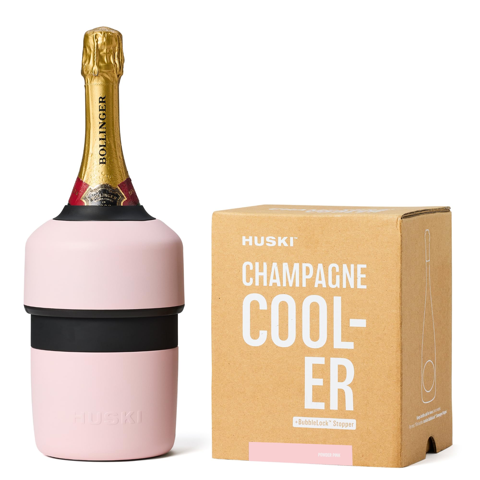Sponsored Ad – Huski Champagne Cooler | New | Award-Winning Iceless Design with Detachable Bottle Stopper | Keeps Wine Cold up to 6 Hours | Fits Most 750ml Champagne, Prosecco & Sparkling Wine Bottles (Powder Pink)