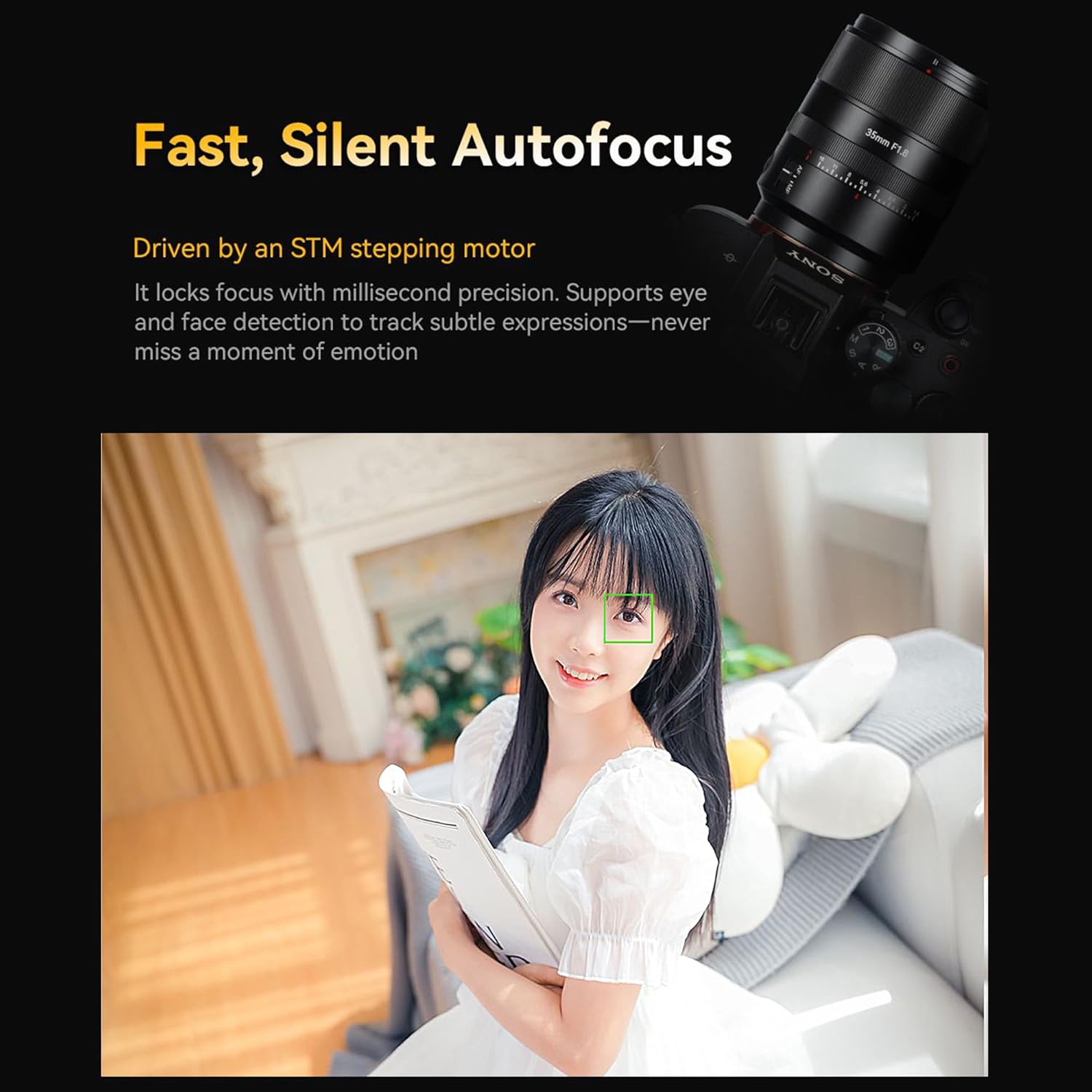 7artisans AF 35mm F1.8 Auto Focus Camera Lens,Full Frame,Lightweight Wide Angle for Portraiture/Travel/Street Photography/Humanistic Subjects/Video Creation (for Sony E Mount)